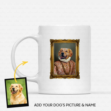 Personalized Dog Gift Idea - Royal Dog's Portrait 3 For Dog Lovers - White Mug